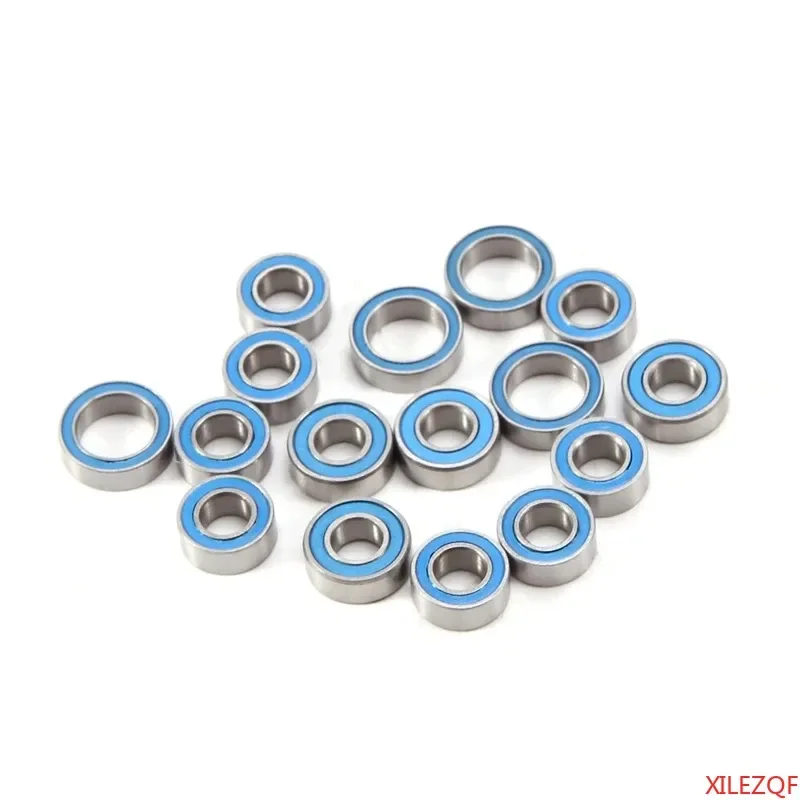 

16PCS Rubber Sealed Ball Bearing Kit for Tamiya TT02 TT-02 TT02D TT-02D 1/10 RC Car Upgrades Parts Accessories