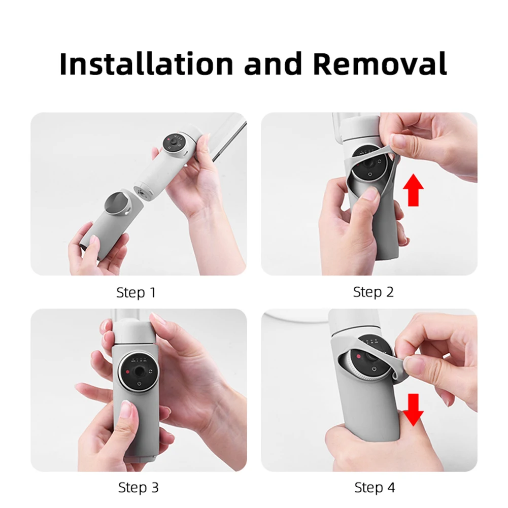 Luva Cardan Handheld Anti-Scratch, Capa de Silicone, Concha Protetora para Insta360 Flow, Insta 360 Flow Pro