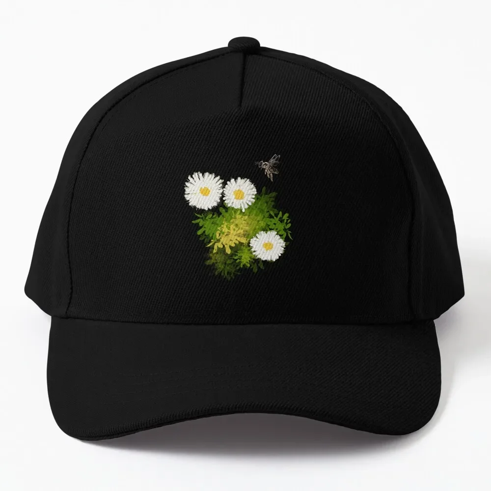 Flowers and Bee Baseball Cap Hat Beach fashion Trucker Hats Women'S Hat Men'S