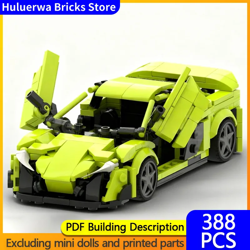 

Модель скоростного гоночного автомобиля MOC, строительные кирпичи 675LT, верхний уровень, спортивный автомобиль, модульная технология, детские праздничные подарки, сборный игрушечный костюм