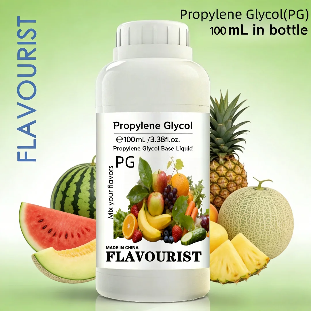 FLAVOURIST 100mL VG PG E Base Líquida Mixta de Propilenglicol y Glicerina Vegetal 50/50 70/30, 500mL en Botella