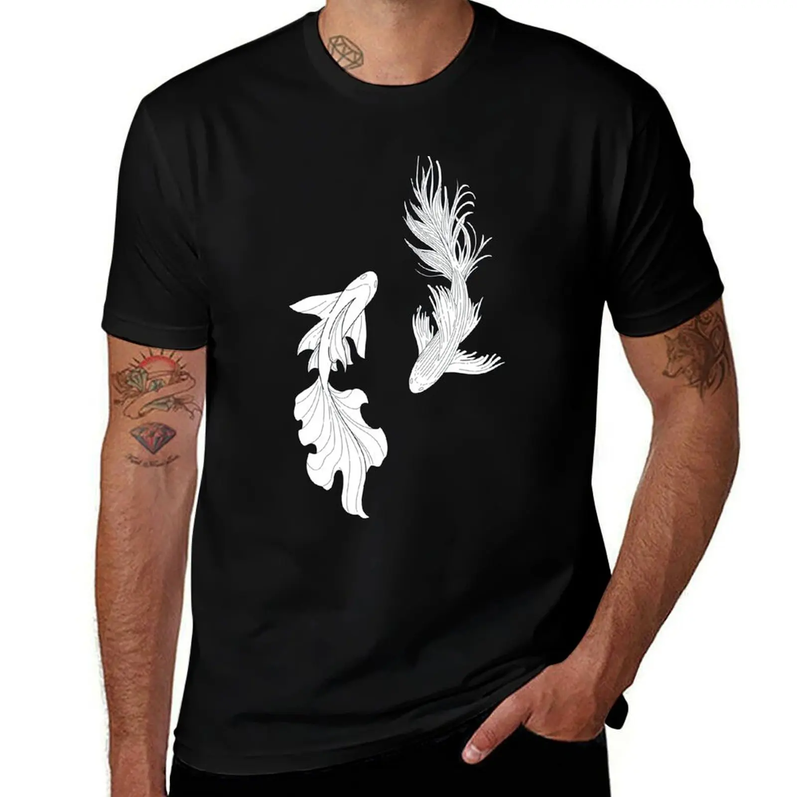 

Gojo and Geto betta fish T-Shirt funny t shirts dark humor man t shirt cotton high quality anime tshirt T-Shirt
