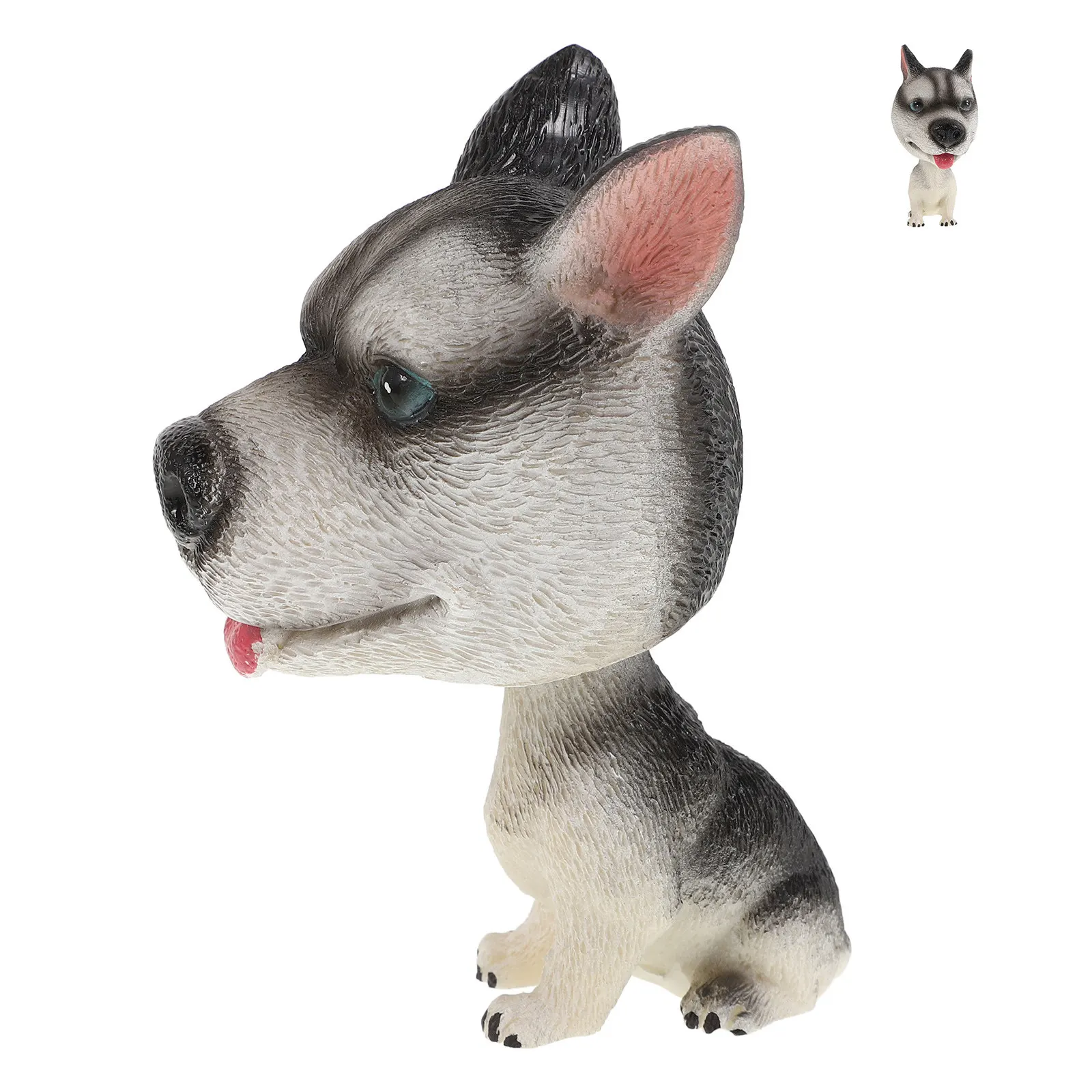 

Cartoon Dog Head Shaking Car Dashboard Ornament Resin Cute Bobbing Head Dog Decoration Car Interior Accessories Fun Dash Decor