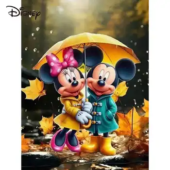Disney plný čtverec kulatý diamantový vzor Mickey Mouse DIY podzimní diamantový obraz zvířat kreslený nový příjezd nástěnná dekorace... 10 nejlepší prodej Diamantová malba Mickey Mouse - №5