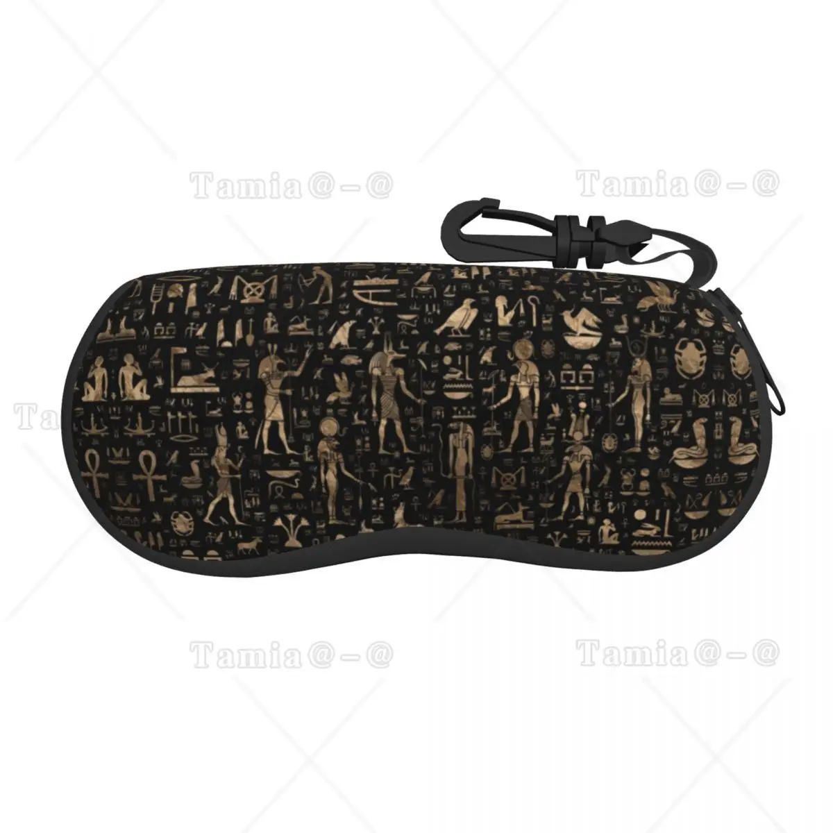 Ancient Egyptian Gods And Hieroglyphs Shell Eyeglasses Protector Cases Fashion Sunglass Case Glasses Bag