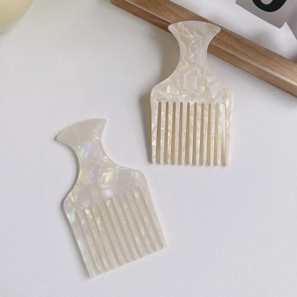 Leopard Print Acetate Long Tooth Hair Comb Professional Anti-Static Marbling Color Comb Durable Korean Style Pick Comb Barber