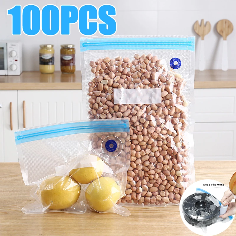 New Food Vacuum Fresh Bag Vacuum Food Bag Vacuum Fresh Bag Food Compression Bag Refrigerator Sealing Bag