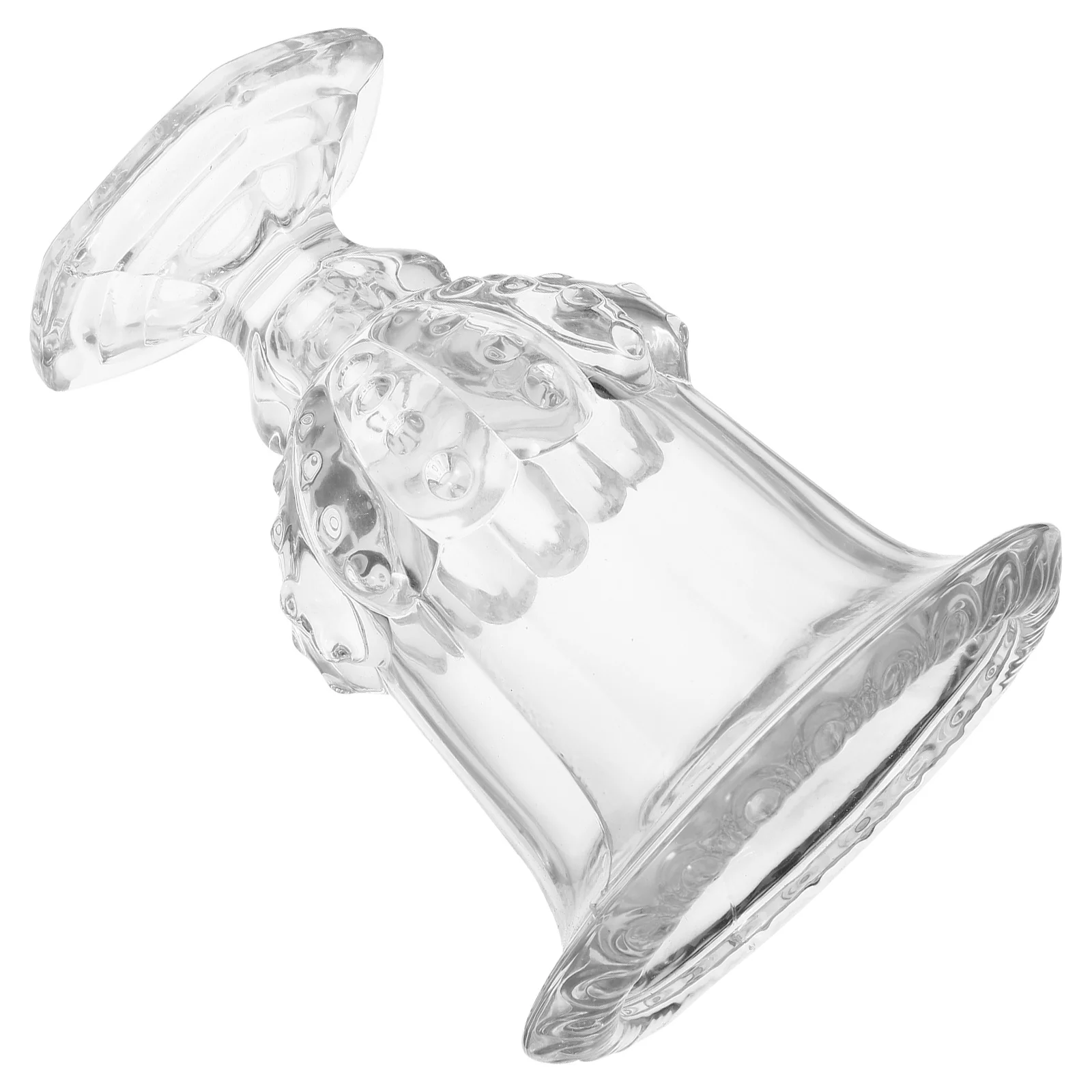 

Small Roman Style Glass Urn Vase Clear Bright Tall Base Glass Flower Vase for Wedding Home Decoration Desk Flower Vase,