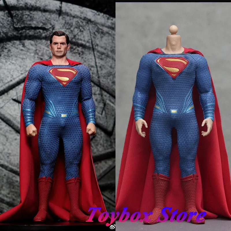 

Manipple Studio 1/12 Superman Clark Red Blue Movable Body DC Super Hero Mini Head Sculpt 6" Full Set Soldier Model Fans Gift