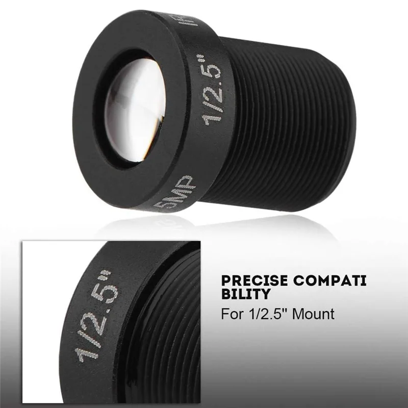 1 PCS Single Board Computer Lens 8Mm 5MP HD Network Multi-Function Convenient Practical Portable Security Surveillance Lens