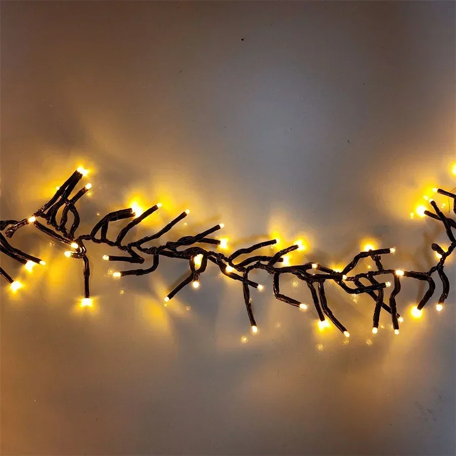 30M 2000 LED Christmas Tree Lights Outdoor Cluster Lights Christmas Firecracker String Lights Waterproof Twinkle Fairy Light