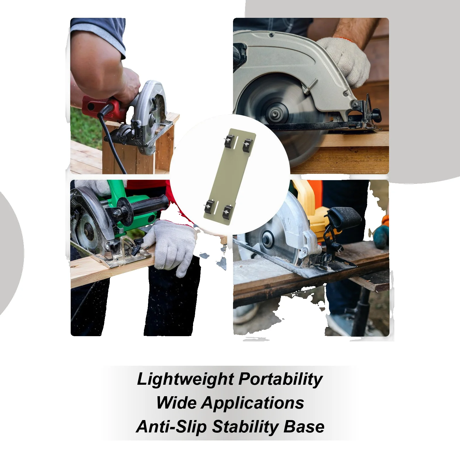 

Регулируемая направляющая для режущего станка Противоскользящее основание Эргономичная ручка Электрическая направляющая для резки для прецизионной резки