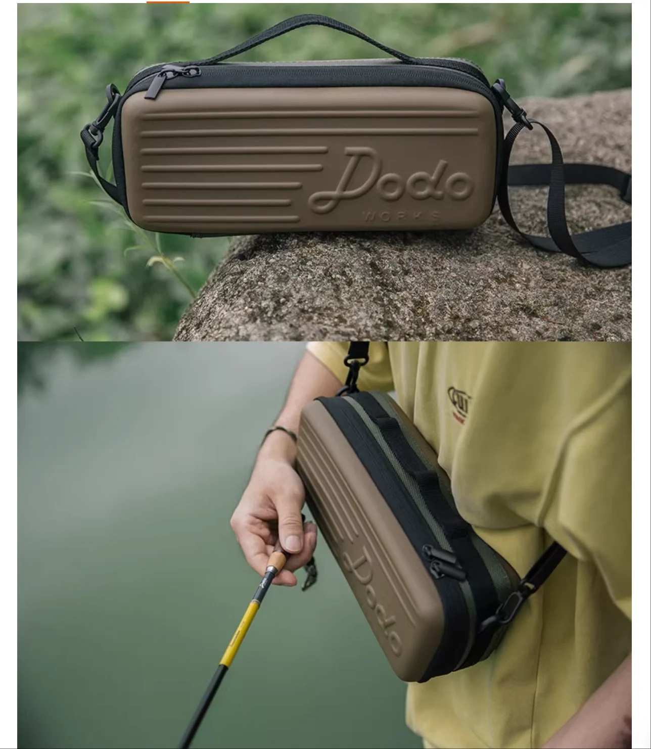 Farmer Camp fishing Bag, small items, fishing gear, lure accessories, fishing rod, digital storage, hand-held shoulder bag view 3
