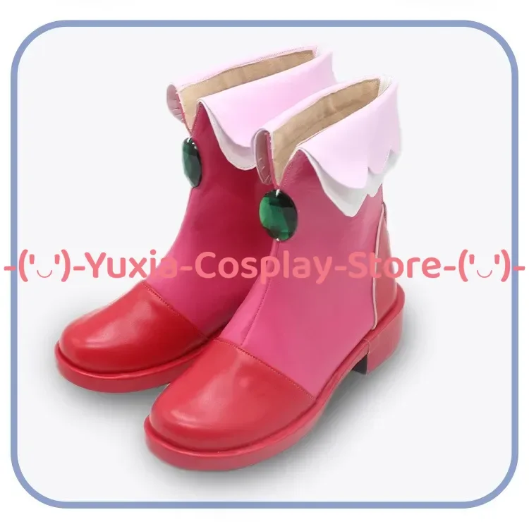 Yuxiacosplay! Twin Princesses Fine Cosplay Shoes Anime Game Character Prop PU Leather Boots Halloween Carnival Party Costume