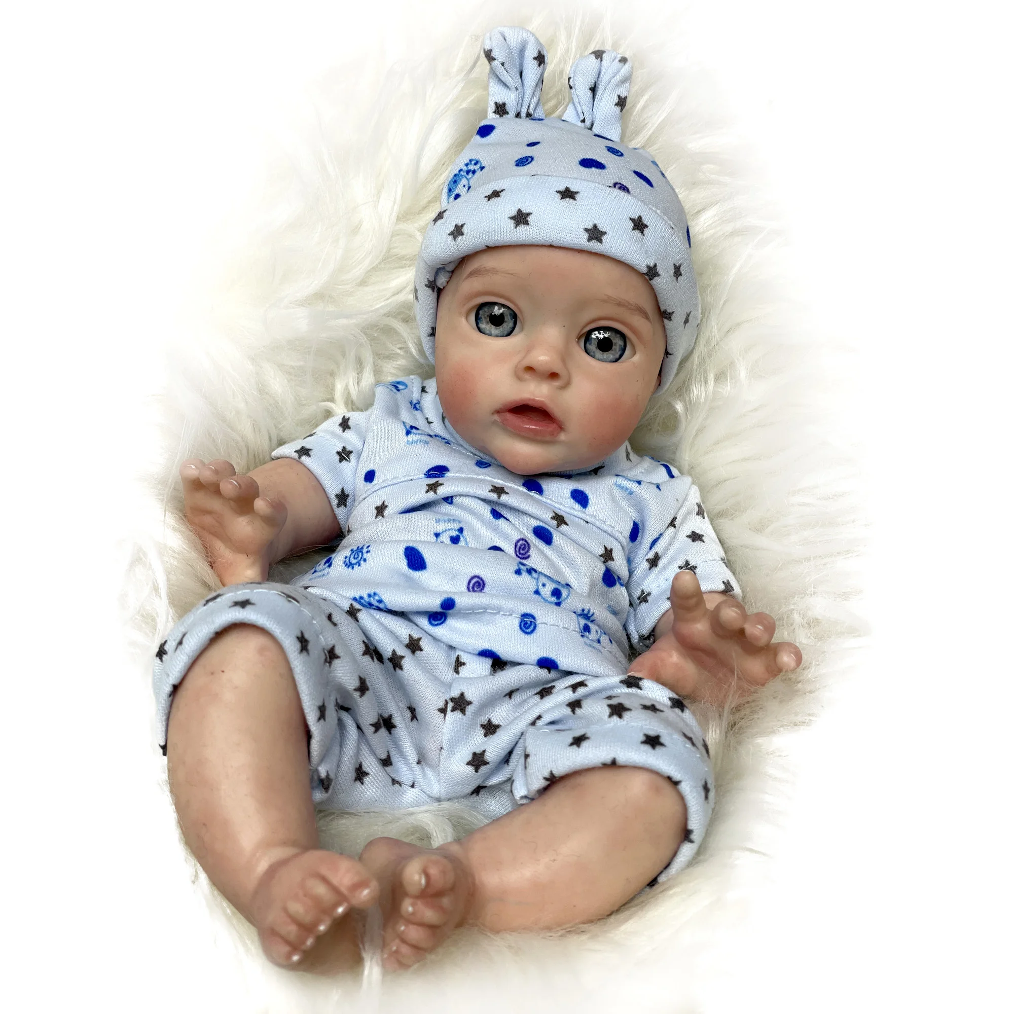 

Bebe Reborn Dolls 10-12 Inch Full Body Silicone Baby Doll Painted Realistic Bebê Reborn Corpo De Silicone