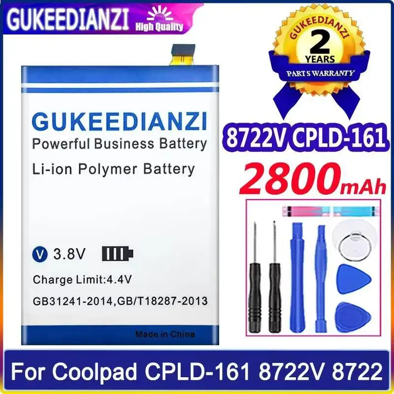 

Reliable Power 2800Mah For Coolpad 8722V 8722 Cpld-161 Mobile Phone Battery Premium Replacement