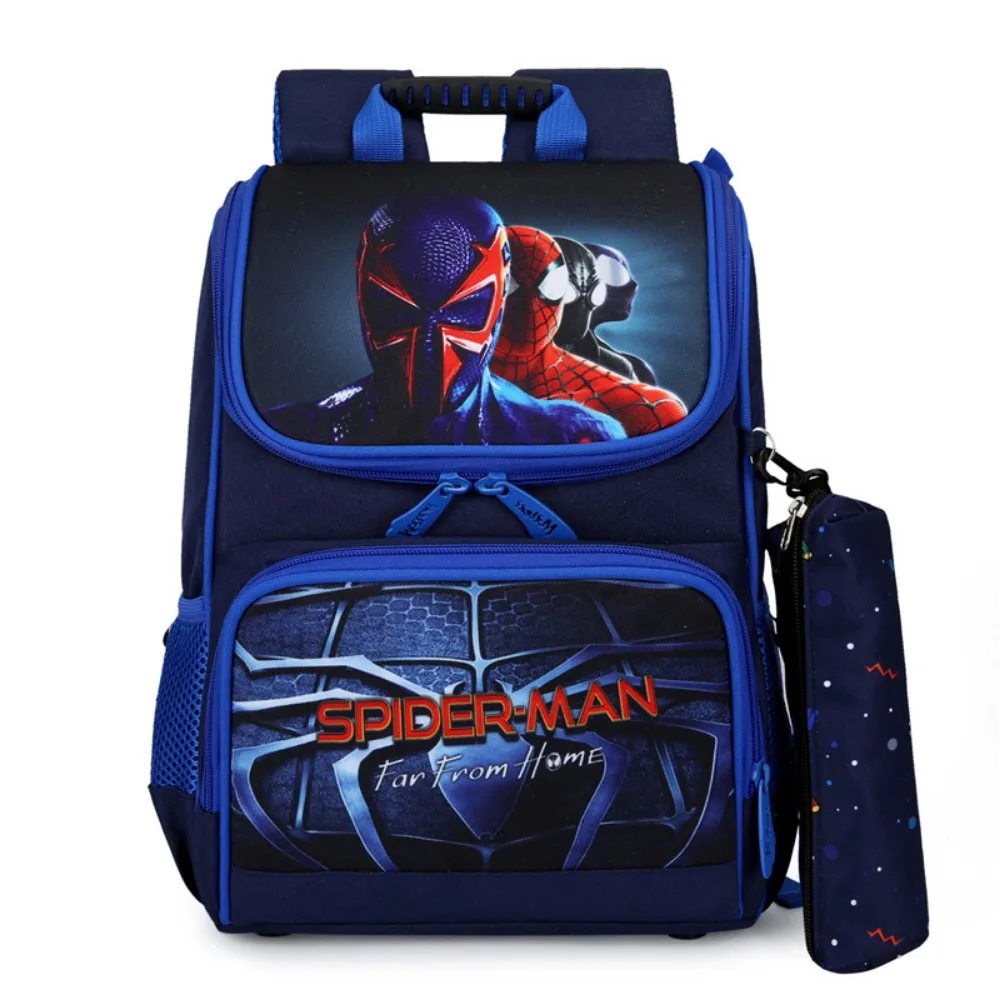 Mochila transpirable de dibujos animados para niños, morral de Spider-Man, Frozen Cars, resistente al desgaste, multicapa, cómoda, a la moda,