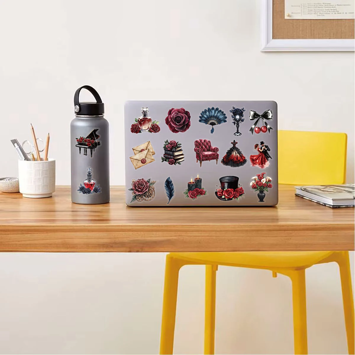 50PCS Set Of Tropical Fish Sticker Notebook Modern Scrapbooking Suitcase DIY Phone Waterproof Room Cafe Room Classic Stickers  ﻿