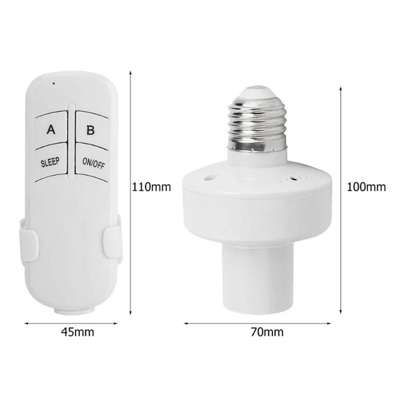 E27 Wireless Remote Control Light Lamp Holder For LED Bulb(220V)