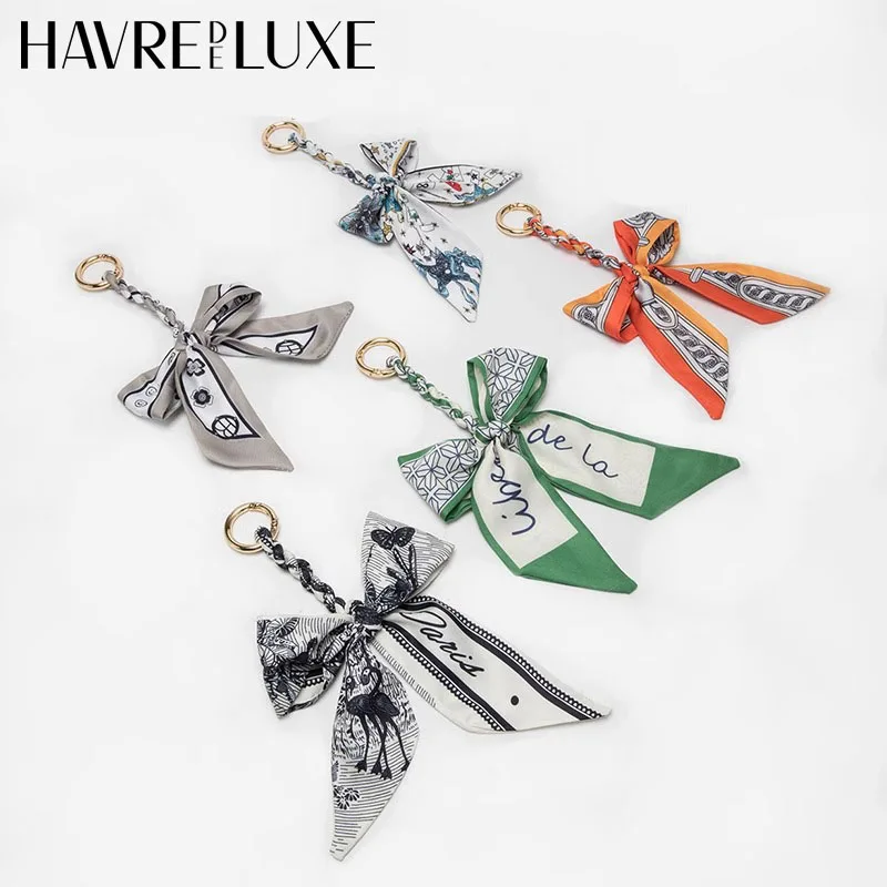 

Bow Bag charm Bag Hanging Chain Strap Keychain Colorful Bag Decorate Extension Chain Bag Accessories Gift for Women Girls
