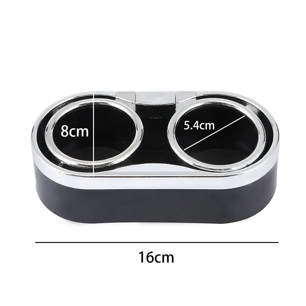 Dual Hole Universal Auto Drink Bottle Holders Cup Holder Adhesive Mount with 2 Pull Rings 6