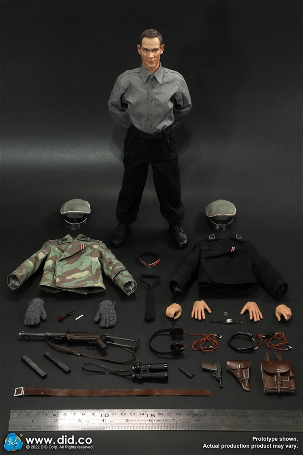 Figura de acción movible de la serie militar de la Segunda Guerra Mundial, juego completo de Comandante de batalla, modelo de regalo para fanáticos coleccionable, DID D80160 1/6