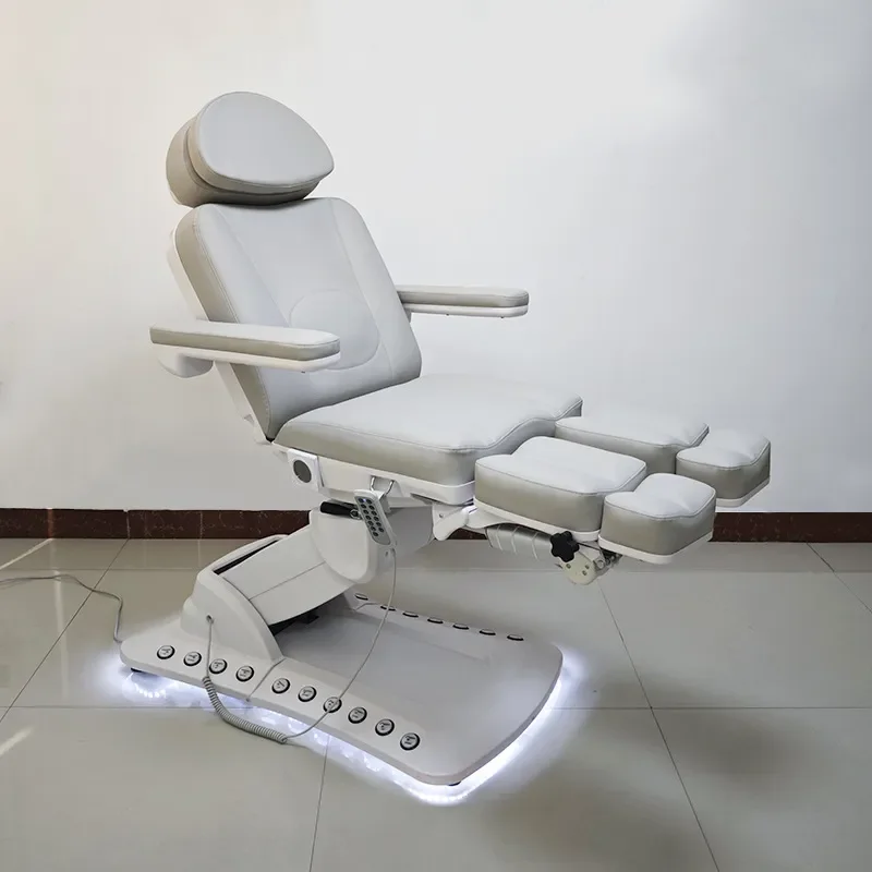 for Spa Salon Electric Beauty Bed Micro-adjustment Injection Bed Five Motor Split Legs Pedicure Treatment Chair