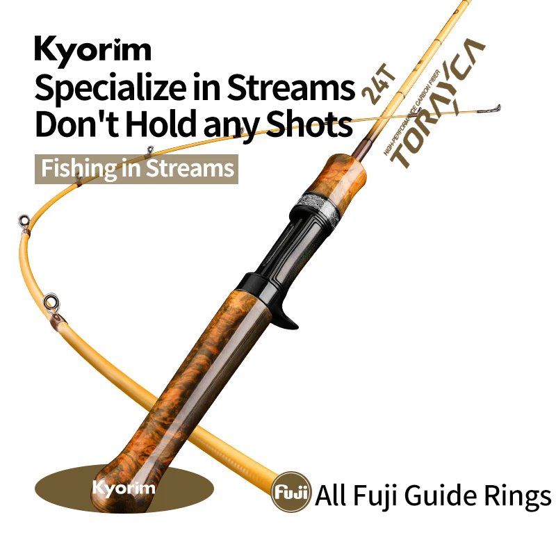 

Удочка для форели Kyorim, уплотнительное кольцо FUJI K, направляющая Toray Carbon,2 секции, спиннинг, удочка для забрасывания, C562UL S582UL