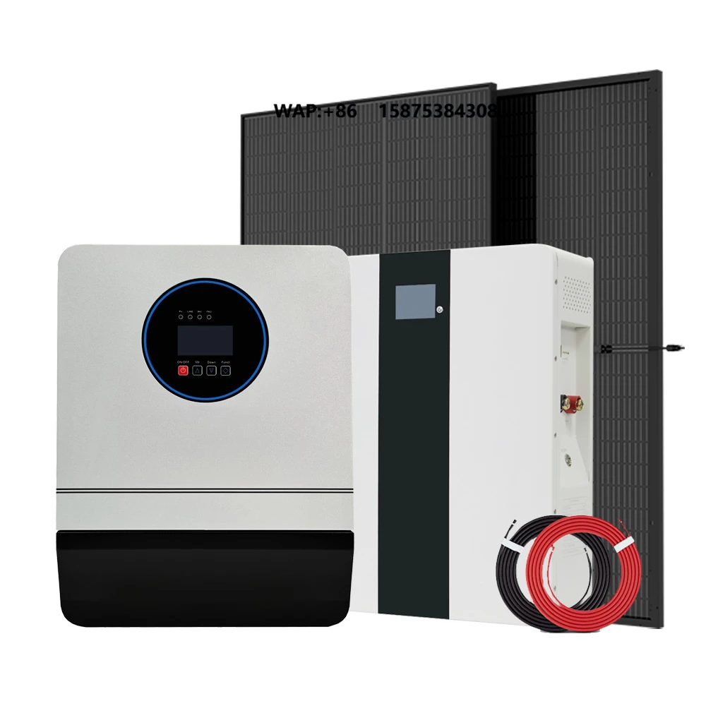 Wave Pure for House With Lithium Ion Battery Kit Complete off Grid All One Inverter Hybrid Kit Panels Home Solar  Energy Systems