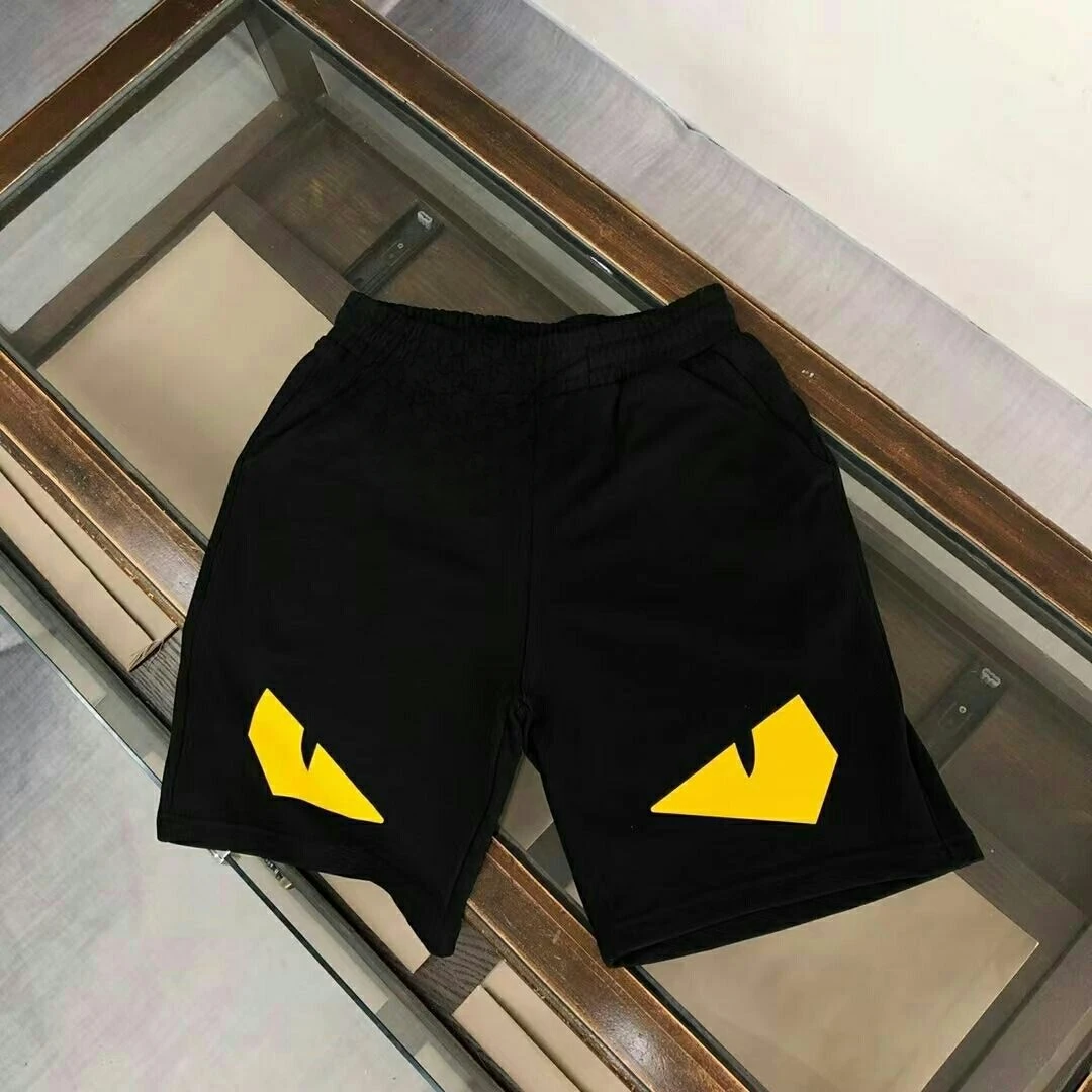 

Short De Sport Élastique Pour Hommes Et Femmes Marque De Luxe Style De Rue En Plein Air Impression Américaine Style Simple