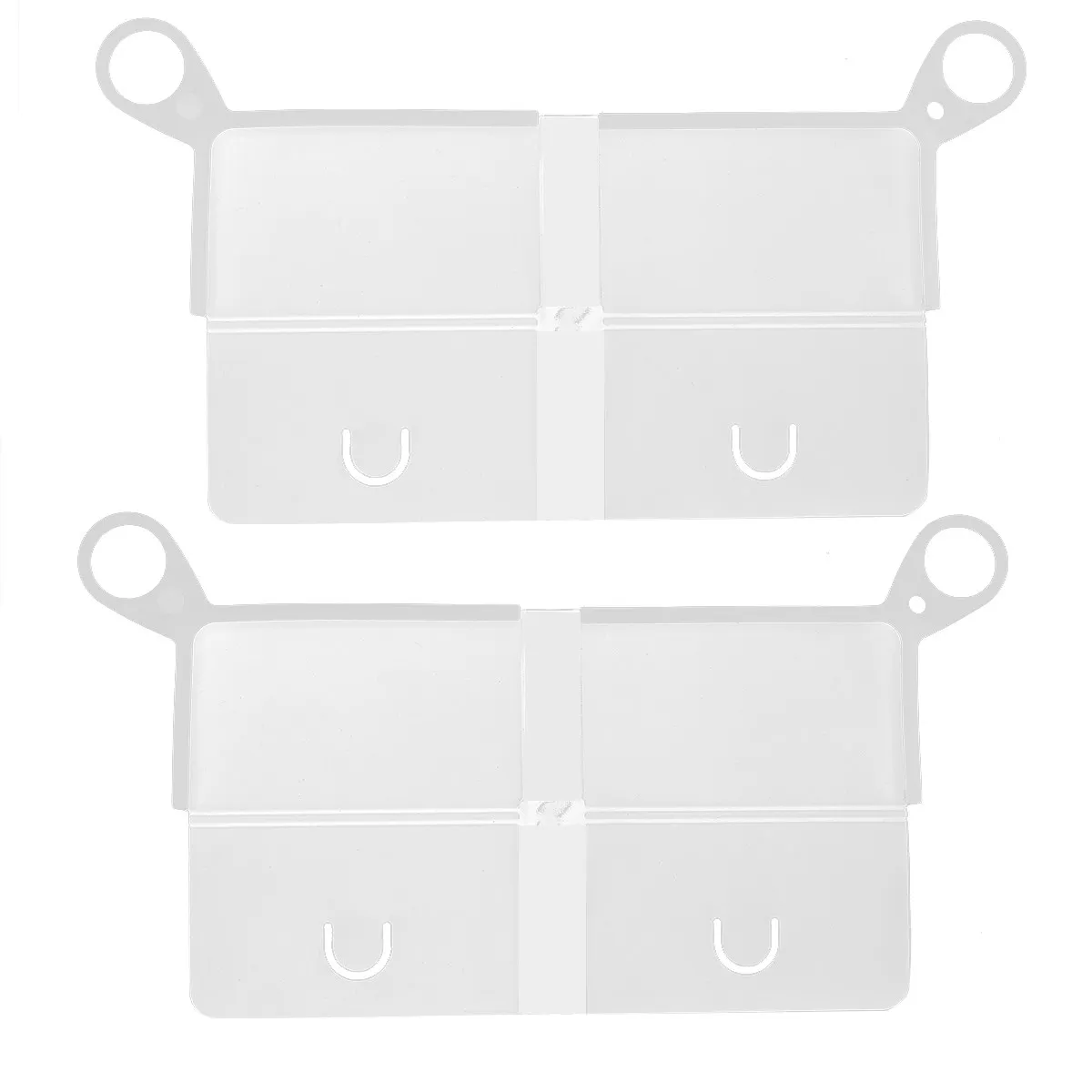 

2Pcs Food Grade Silicone Mask Clip Portable Waterproof Flat Storage Box Holder for Mask Outdoor Travel Pocket Case