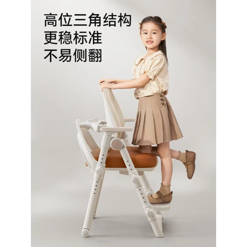 Kursi belajar anak Kursi rumah tangga sekolah dasar Kursi dengan pengaturan ketinggian yang dapat disesuaikan untuk koreksi posisi duduk Kursi belajar anak