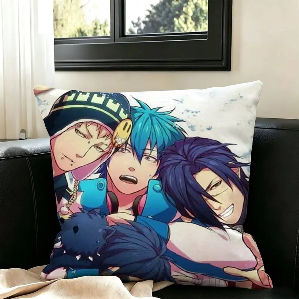 DRAMAtical Murder Tin  Square Double-Sided printed Pillow Case Bedroom Bedside Pillow Sofa Cushion Cover