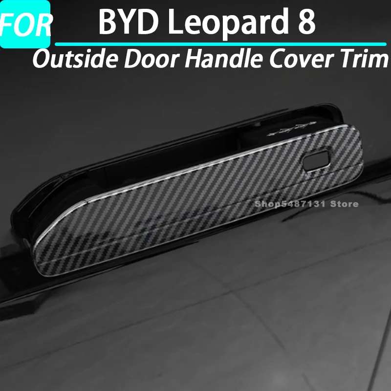 Car Outside Door Handle Cover Trim Handle Protector Sticker for BYD Leopard 8 Exterior Accessories 2025