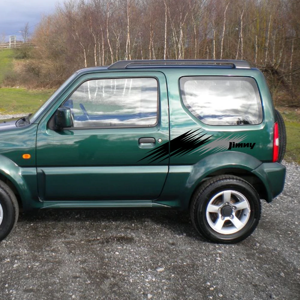 2Pcs Car Door Side Stickers For SUZUKI JIMNY JB74 Off Road Tuning Auto Accessories Graphics Stripes Decor Vinyl Film Decals