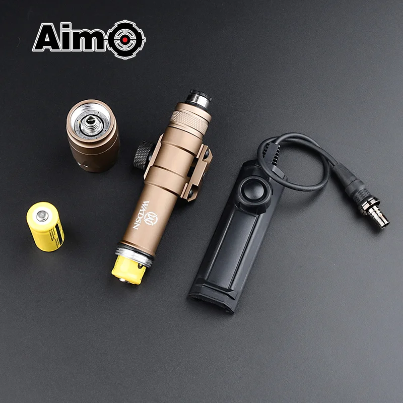 600Lumen M600C Metal Flashlight+SF Dual Function Switch Fit 20MM Picatiny Rail Tatical M300 M600 Wadsn Airsoft Hunting Gun Light