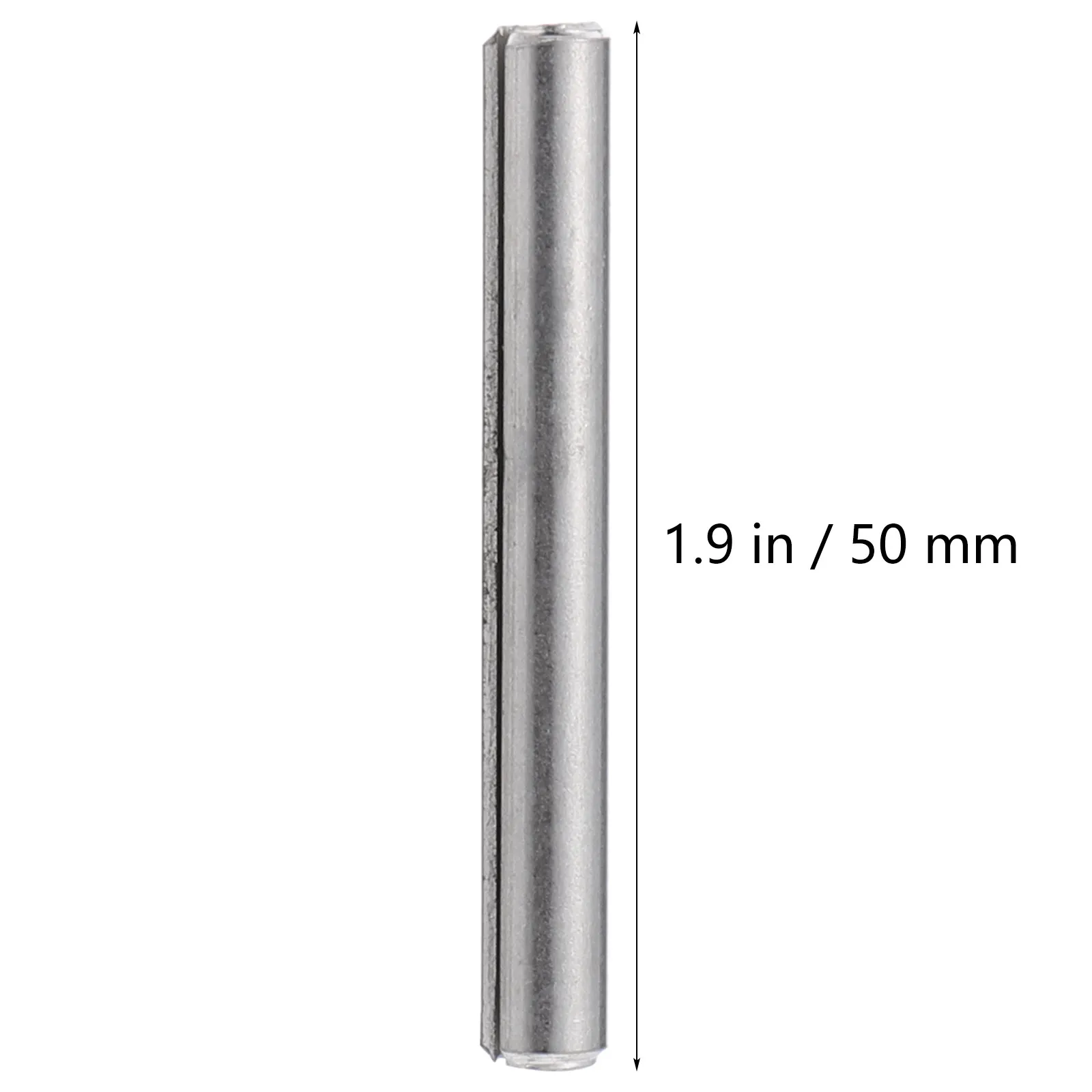 50Pcs Elastic Stainless Steel Slotted Spring Pin Positioning Pin Durable Split Spring Dowel for Automotive Mechanics Garage