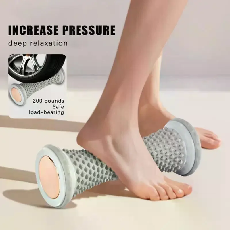 Silicone Foot Massage Roller With Textured Bumps Relieves Foot Pain Prevents Fasciitis Perfect For Home Office Daily Use