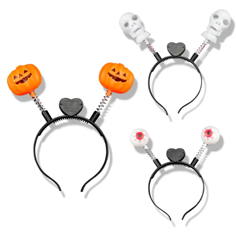 15pcs LED Light Up Headband Pumpkin Skull Eyeball   Gifts Party Bar    Girl     Christmas Decoration