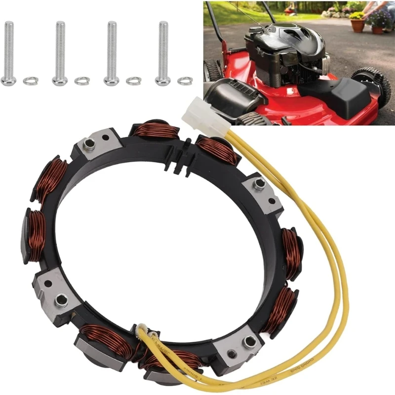 R9CD Multifuntional Generator Coil Lawn Mower Maintenance Set Alternator Charging Coil Metal Texture Perfect for Lawn Tractor