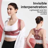 Hunchback Corrector Chest Posture Corrector Invisible Body Shaper Women Adjustable Elastic Back Support Belt Shoulder Brace Body