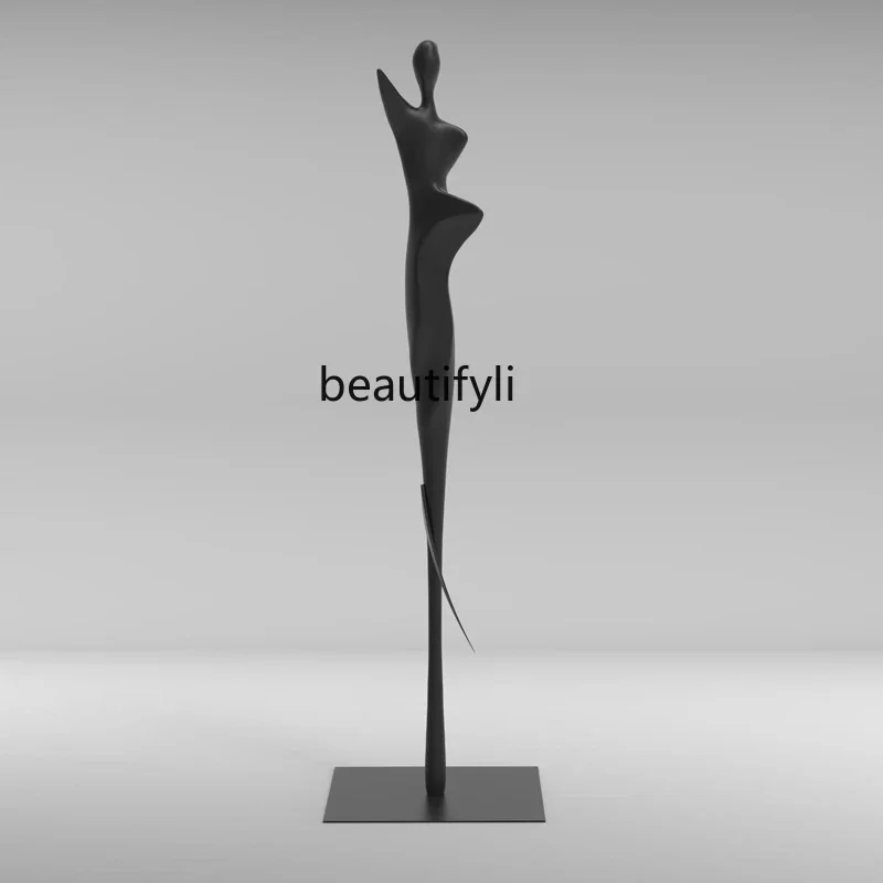 

Modern abstract fiberglass dancing figures living room craft jewelry light luxury floor ornament2003