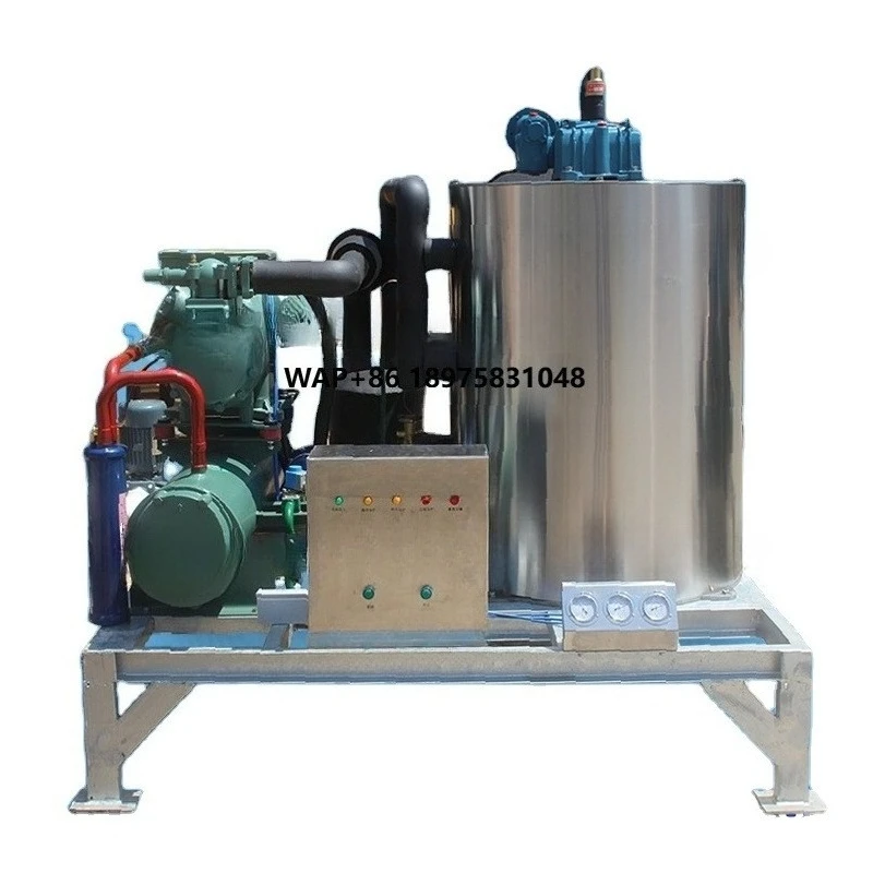 Seawater brine brine 1 ton ice cube manufacturing machinery/manufacturer/factory for fishing/preservation/seafood storage