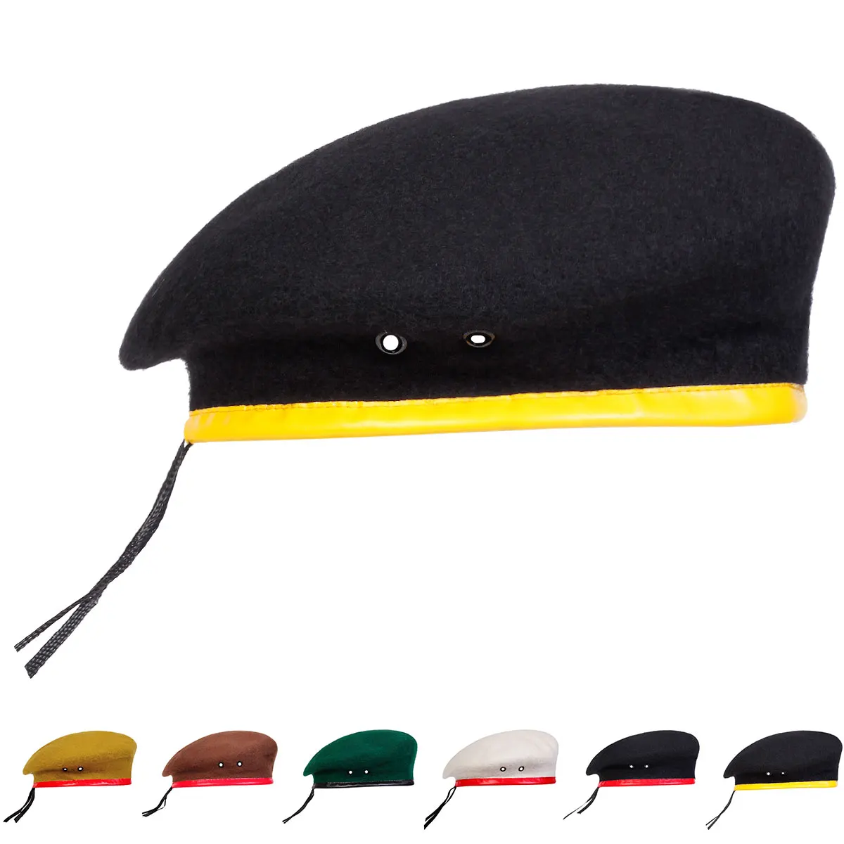 Unisex Solid Color Splicing Beret Men Women Painters Hats Autumn Winter Warm Berets Flat Caps