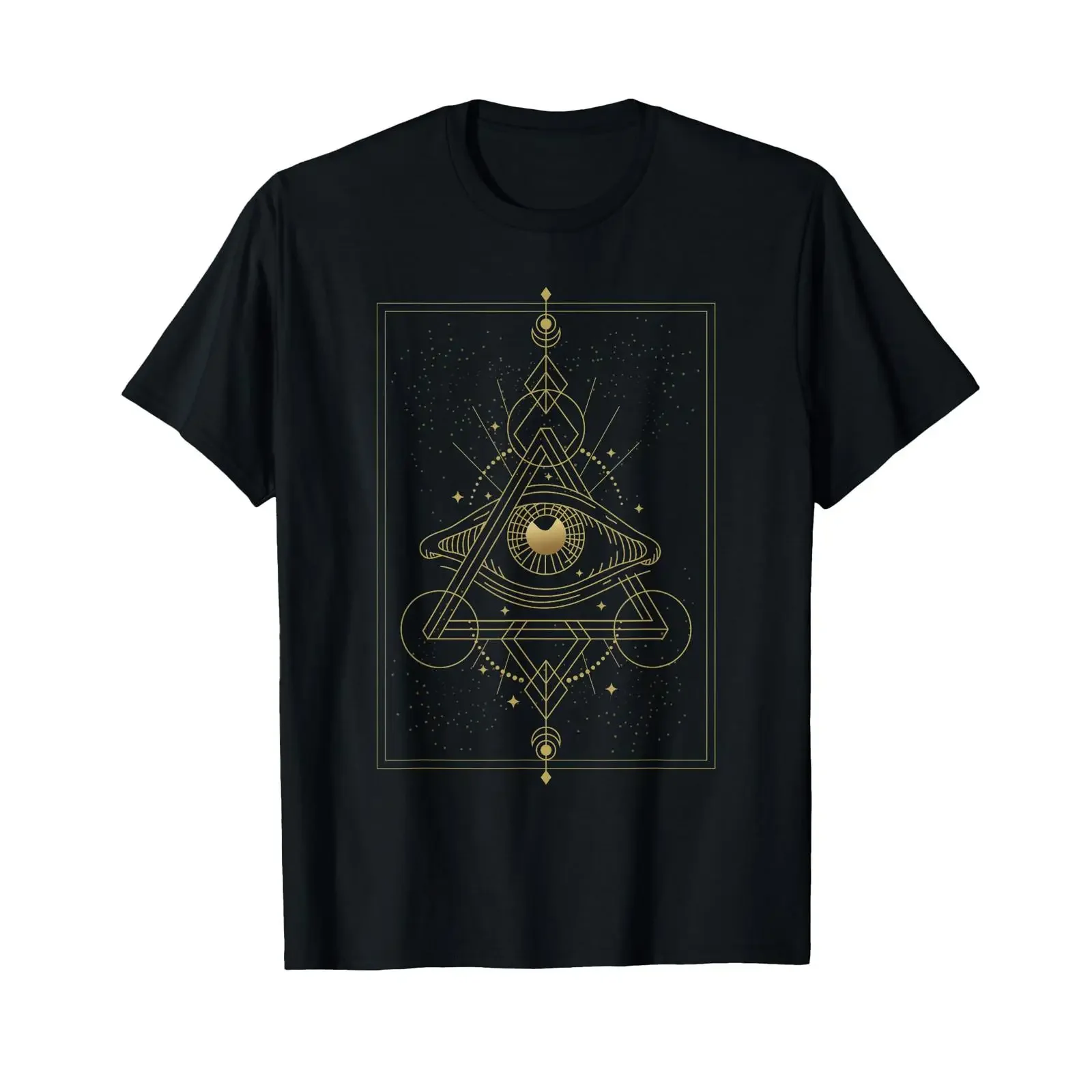 Holy Geometry Provection of the Eye Mystical T Shirt vintage Washed Stylish Comfortable Breathable graphic streetwear fashion