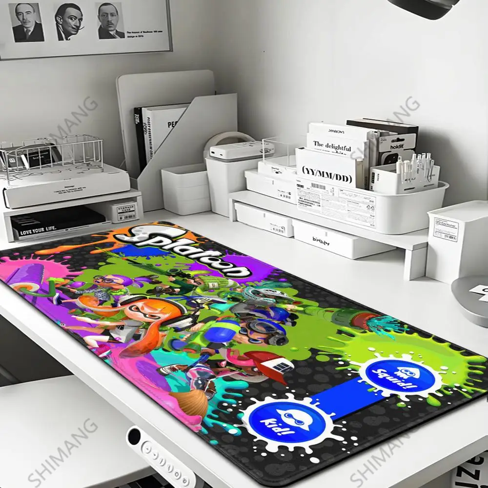 

Splatoons Cartoon Mouse Pad Large Gamer Keyboard Anime Mouse Mat Carpet Rubber XXL Tapis Souris Gaming Notbook for CSGO Mousepad