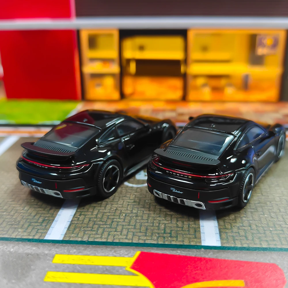 2 قطعة ميني جي تي # 958 1/64 911 داكار بلاك RHD Diecast نموذج سيارة (بدون صندوق)