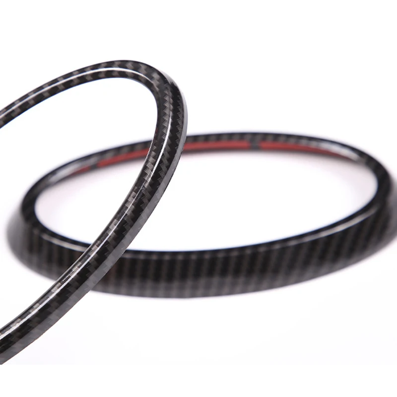 

Черная текстура из углеродного волокна ABS, внешний вид автомобиля, передний и задний логотип, эмблема, кольцо, накладка, комплект, подходит для Subaru XV 2022.