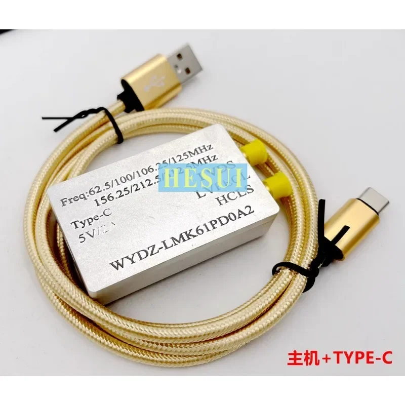 100MHz Adjustable RF signal generator module Low noise Differential PLL RF reference Signal source LMK61PD0A2  oscillator module