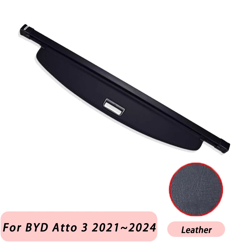 Trunk Cargo Cover for BYD Atto 3 Atto3 EV Yuan Plus 2021 2022 2023 2024 Rear Luggage Sorage Retractable Shield Car Accessories